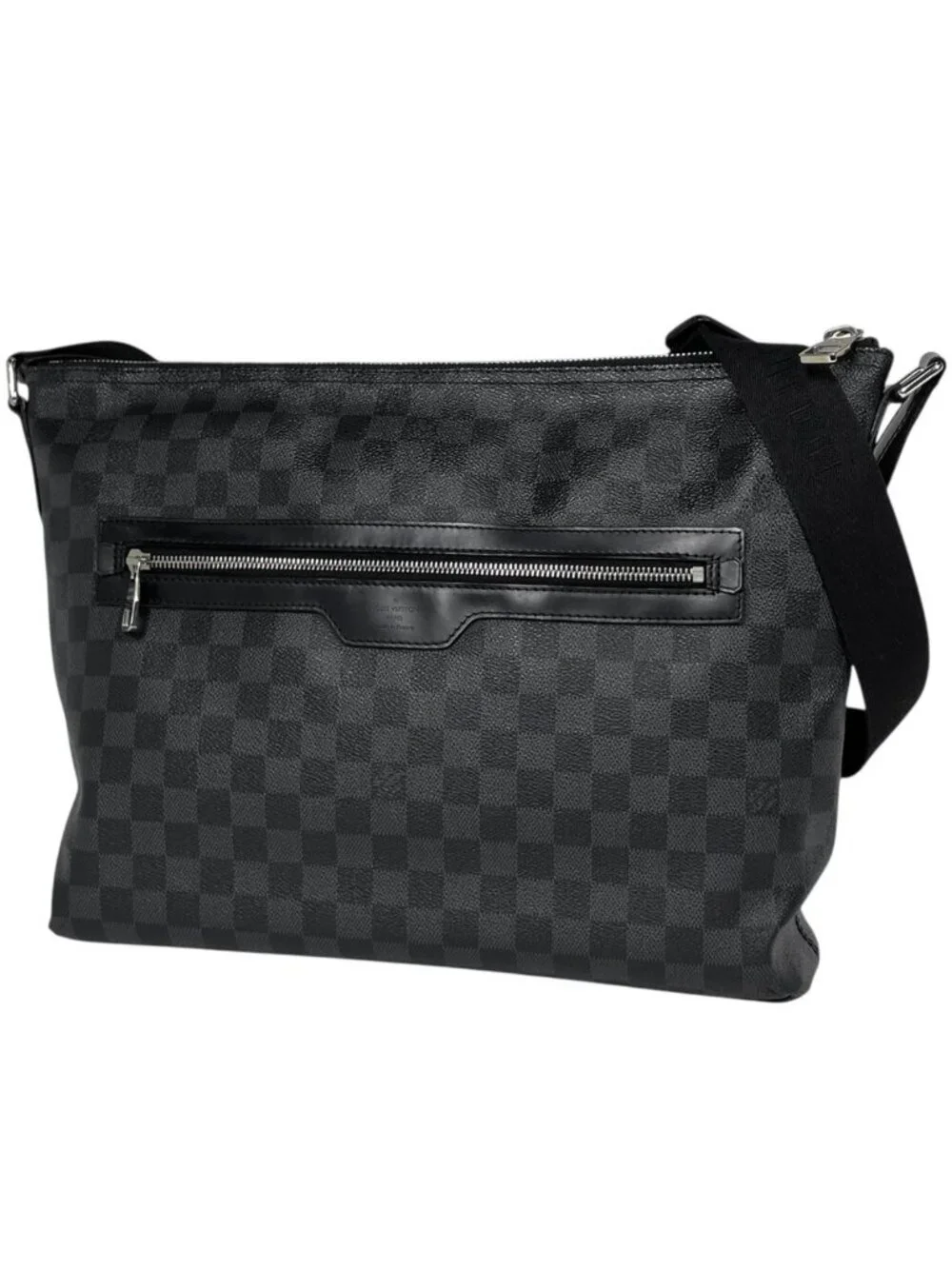Louis Vuitton Mick MM Shoulder Bag Crossbody Damier Graphite Black